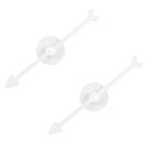 Conjunto de flechas de tabuleiro Spinner Game Engaging, 2 peças de enyolidimk branco Conjunto de flechas de tabuleiro Spinner Game Engaging, 2 peças de enyolidimk branco