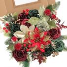 Conjunto de Flores Artificiales de Navidad Serra Flora con Tallos x55