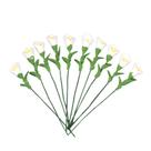 Conjunto de flores em miniatura de Calla Lily para casa de bonecas, escala 1:12