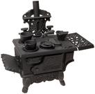 Conjunto de fogão a lenha Old Mountain Mini Black 30cm com acessórios