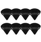Conjunto de folhos de maquiagem MMQ em forma de triângulo, veludo, 8 peças