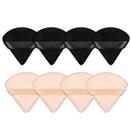Conjunto de folhos de maquiagem MMQ em forma de triângulo, veludo, 8 peças Conjunto de folhos de maquiagem MMQ em forma de triângulo, veludo, 8 peças