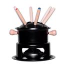 Conjunto de fondue preto 14 cm