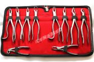 Conjunto de Fórceps para Extracción Dental Cynamed Aço Inoxidável Alemão 10 peças Conjunto de Fórceps para Extracción Dental Cynamed Aço Inoxidável Alemão 10 peças