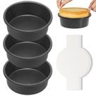 Conjunto de formas de bolo HONGBAKE antiaderente redondas de 15 cm com papel vegetal