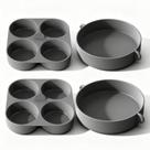 Conjunto de Formas de Silicone para Ovos FineMade 10 cm, Grande e Mini