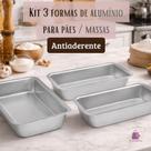 Conjunto de Formas para Pães 3 Peças Conjunto de Formas para Pães 3 Peças