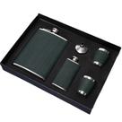 Conjunto de frascos de aço inoxidável 304, 2 frascos e 2 copos, portátil