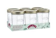 Conjunto de frascos de armazenamento de alimentos Kilner com boca larga de 6.355 ml