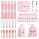 Conjunto de frascos e pincéis de shampoo Lash Bebbity 50 unidades com instru