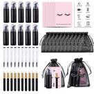 Conjunto de frascos e pincéis de shampoo Lash Bebbity 50 unidades com instru