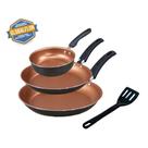 Conjunto De Frigideira 3 Peças Antiaderente Teflon Conjunto De Frigideira 3 Peças Antiaderente Teflon