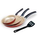 Conjunto De Frigideira 3 Peças Antiaderente Teflon