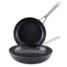Conjunto de frigideiras antiaderente de indução anodizado rígido KitchenAid