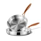 Conjunto de frigideiras CAROTE 8+10 em aço inoxidável sem PTFE e PFOA Conjunto de frigideiras CAROTE 8+10 em aço inoxidável sem PTFE e PFOA