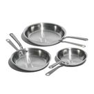 Conjunto de frigideiras feito em utensílios de cozinha de aço inoxidável de 5 camadas e 3 peças
