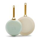 Conjunto de frigideiras, frigideira, cerâmica anodizada dura GreenPan, 10 cm, 12 cm