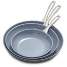 Conjunto de Frigideiras GreenPan Lima Healthy Ceramic 8, 10 e 12 polegadas Conjunto de Frigideiras GreenPan Lima Healthy Ceramic 8, 10 e 12 polegadas