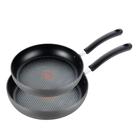 Conjunto de Frigideiras T-Fal Ultimate Antiaderente - 2 Peças - Anodizado Preto