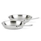 Conjunto de frigideiras, totalmente revestido, D3, aço inoxidável de 3 camadas, 2 peças, 26 cm, 30 cm Conjunto de frigideiras, totalmente revestido, D3, aço inoxidável de 3 camadas, 2 peças, 26 cm, 30 cm