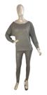 Conjunto De Frio Feminino Blusa Canoa Calça Comfy - Lanzinha