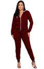 Conjunto De Frio Feminino Moletom Blusa Manga Longa Canguru e Calça Moda Inverno Conjunto De Frio Feminino Moletom Blusa Manga Longa Canguru e Calça Moda Inverno
