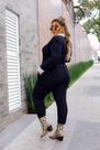 conjunto de frio preto plus size