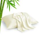 Conjunto de fronhas BEDELITE Cream Rayon Bamboo Queen Size, 2 unidades