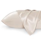 Conjunto de fronhas Bedsure King Size Satin Bege 20x36 polegadas