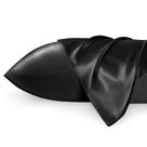 Conjunto de fronhas Bedsure Satin Silky Black King 50x90cm, pacote com 2