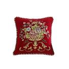Conjunto de fronhas Chenin Floral Chenille Decorativo 48x48cm, 2 peças
