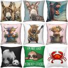 Conjunto de fronhas Creative Cartoon Animal Linen 45 x 45 cm 9 unidades