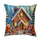 Conjunto de fronhas de linho vintage de Natal 45x45cm (conjunto de 9)