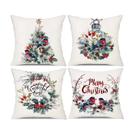 Conjunto de fronhas de pelúcia curta de Natal e Ação de Graças 45x45cm
