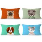 Conjunto de fronhas, desenho animado, animal fofo, ilustração de animais de estimação