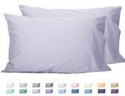 Conjunto de fronhas girassol 100% algodão queen size roxo claro