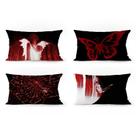 Conjunto de fronhas Gothic Horror Red Butterfly Angel x4