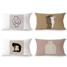 Conjunto de fronhas Modern Abstract Art Plush 40x60cm de algodão Conjunto de fronhas Modern Abstract Art Plush 40x60cm de algodão