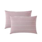 Conjunto de fronhas Nautica Coleridge Stripe Red Cotton Percal