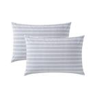 Conjunto de fronhas Nautica Cotton Percal Beaux Stripe Blue, 2 peças