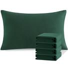 Conjunto de fronhas NTBAY Brushed Microfiber Queen Dark Green x4 Conjunto de fronhas NTBAY Brushed Microfiber Queen Dark Green x4