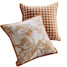 Conjunto de fronhas vintage floral e tela Houndstooth 45x45cm