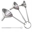 Conjunto de Funis YEVIOR com 3 Tamanhos em Aço Inoxidável para Cozinha Conjunto de Funis YEVIOR com 3 Tamanhos em Aço Inoxidável para Cozinha