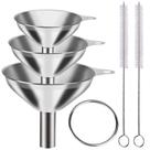 Conjunto de funis YLYL em aço inoxidável 304 Food Grade com 2 pincéis