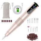 Conjunto de furadeiras para unhas sem fio HEBECA Electric Files Buffers Gold