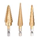 Conjunto de furadeiras Performance Tool W9003 Step Titanium de 3 peças
