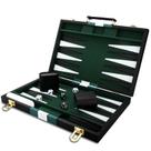 Conjunto de gamão CAYOULR Classic com estojo de couro premium de 45 cm Conjunto de gamão CAYOULR Classic com estojo de couro premium de 45 cm