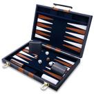 Conjunto de gamão CAYOULR Classic com estojo de couro premium de 45 cm