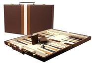 Conjunto de gamão DA VINCI Leatherette 40x53cm com peças de jogo