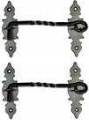 Conjunto de ganchos de cabine A29 de 16,2 cm Iron Eye Latch Door Gate Black